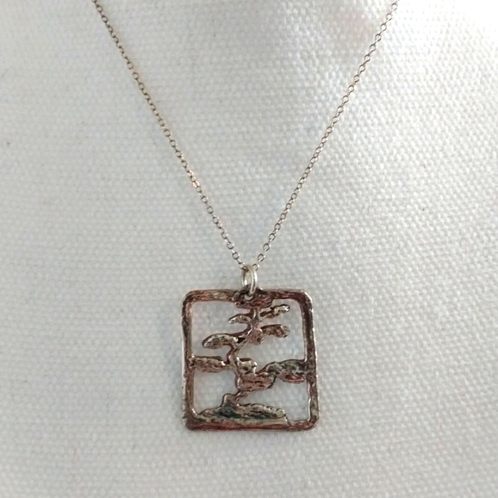 Artisan silver tree of life necklace